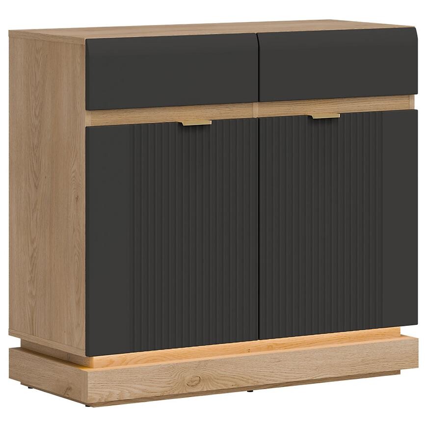 Komoda Milton ML02 dub crem torro antracyt
