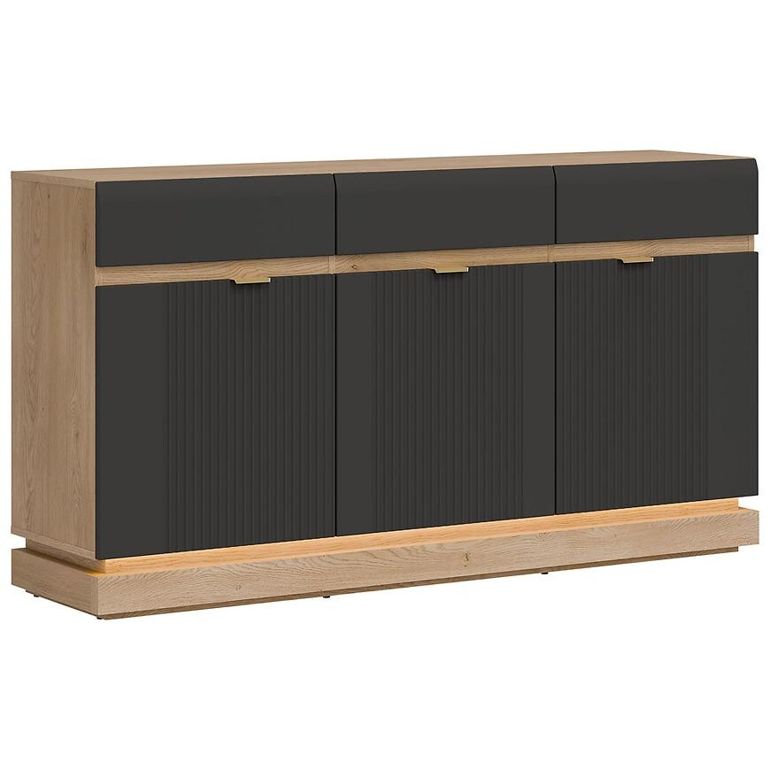 Komoda Milton ML03 dub crem torro antracyt