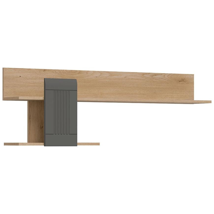 Polička Milton ML10 dub crem torro sivý