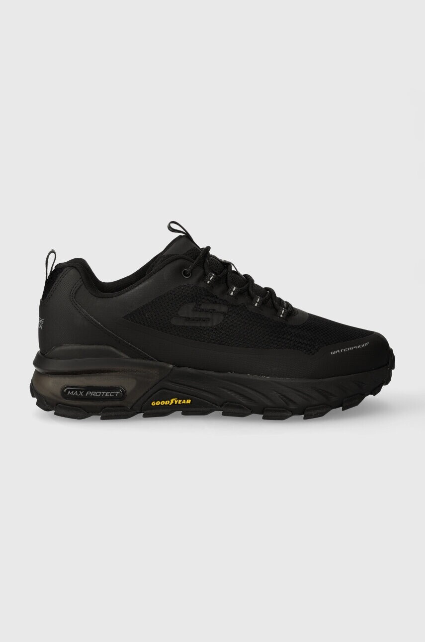 Topánky Skechers Max Protect Fast Track pánske, čierna farba
