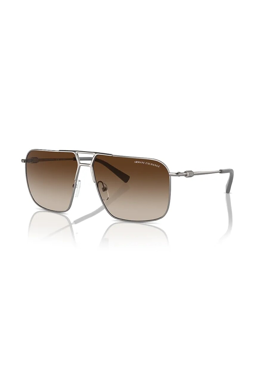 Slnečné okuliare Armani Exchange pánske, strieborná farba, 0AX2050S