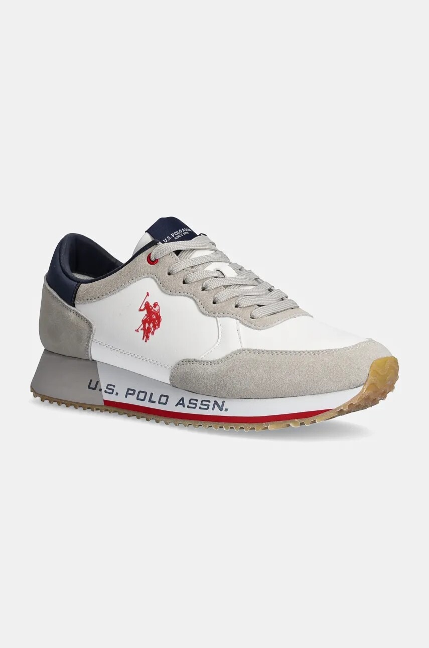 Tenisky U.S. Polo Assn. CLEEF biela farba, CLEEF006M/DUS1