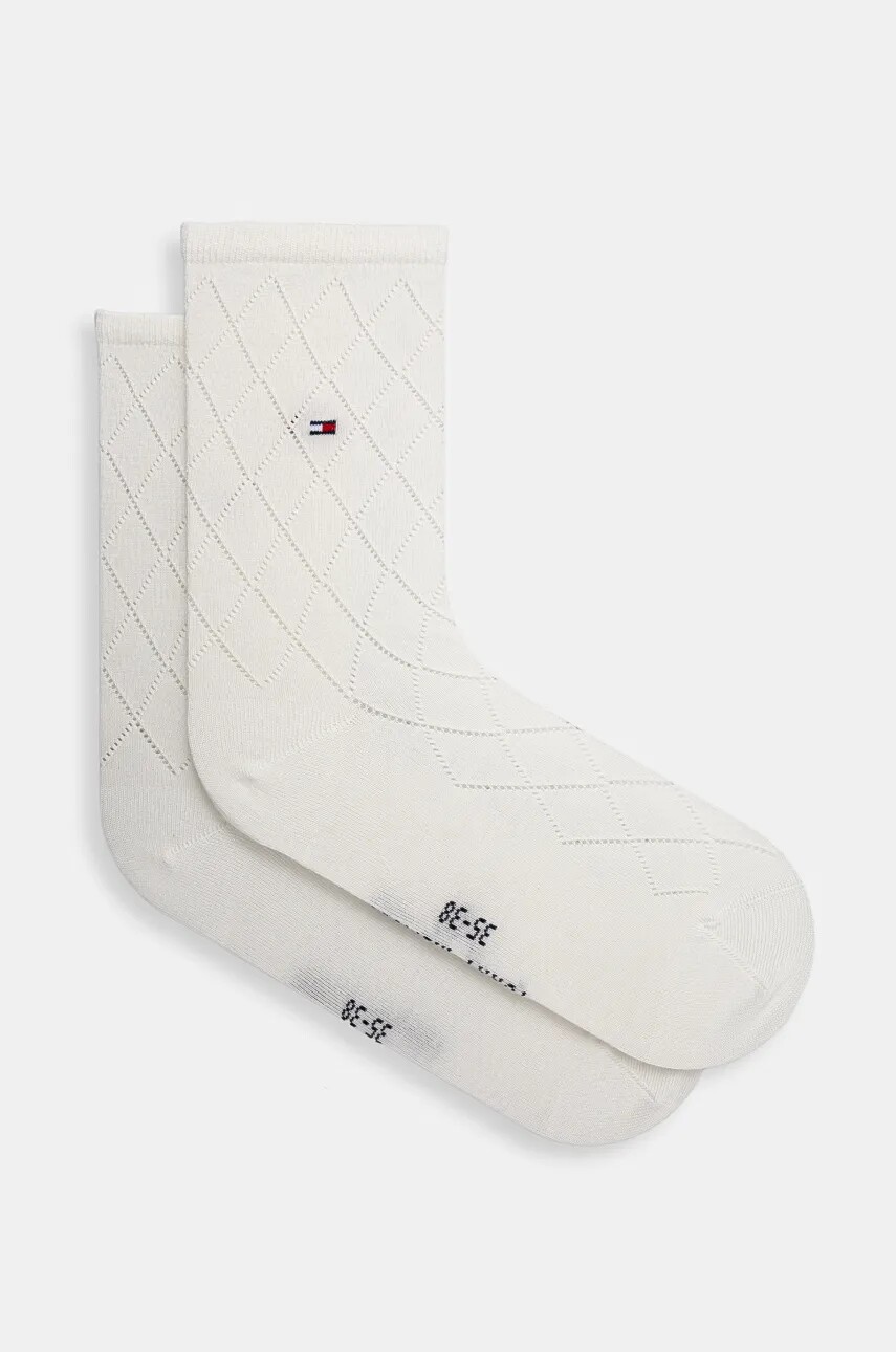 Ponožky Tommy Hilfiger dámske, biela farba, 701228933