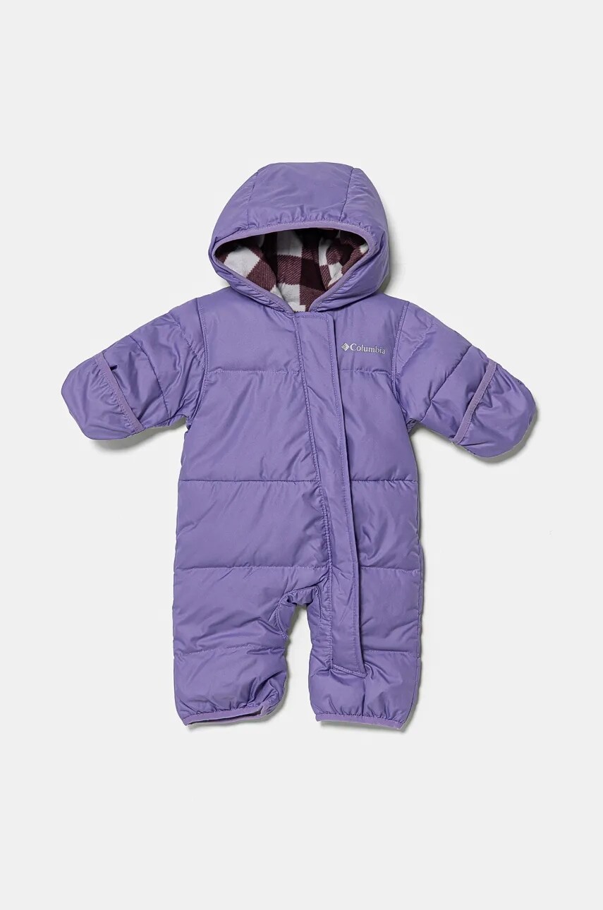 Detský páperový overal Columbia Snuggly Bunny Bunting fialová farba, 2088791