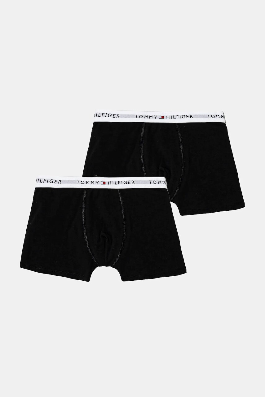 Detské boxerky Tommy Hilfiger 2-pak čierna farba, UB0UB00548