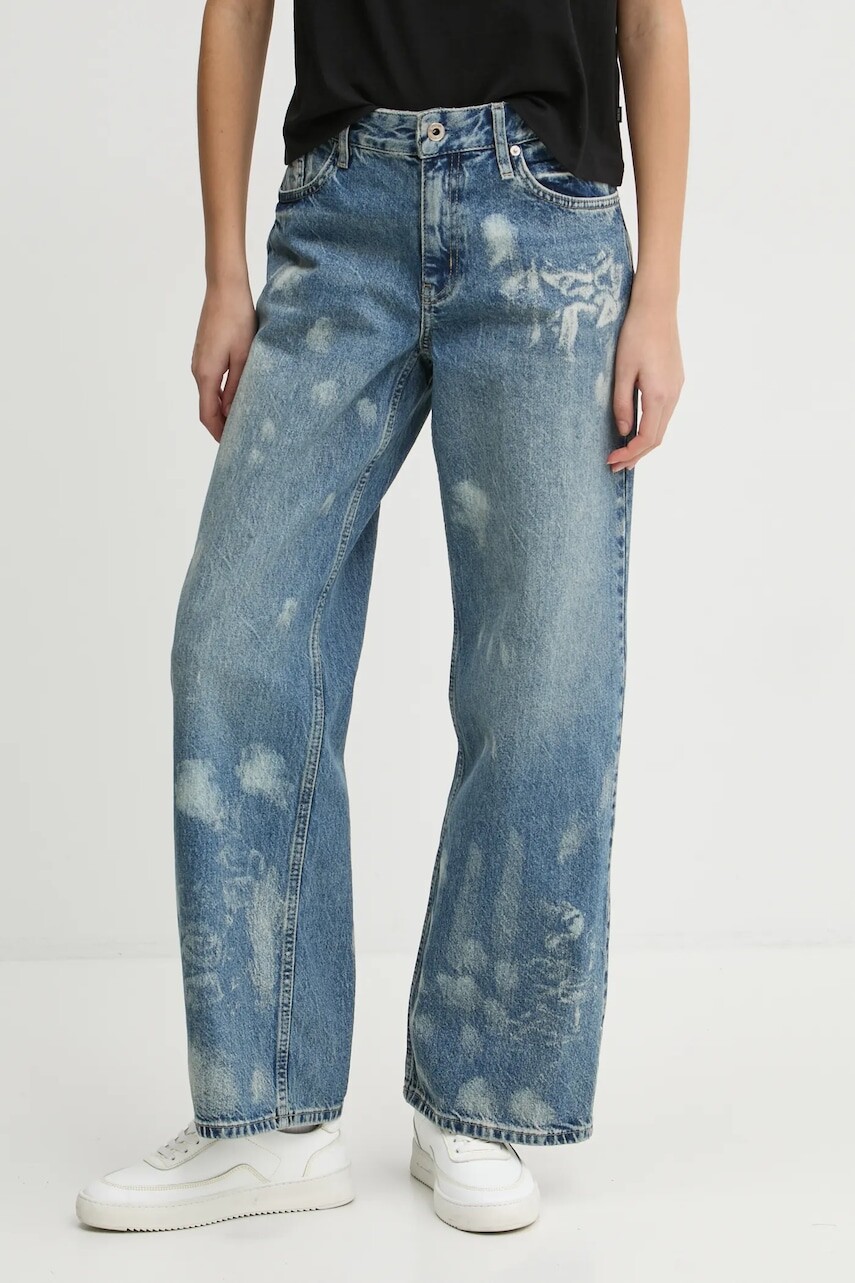 Rifle Karl Lagerfeld Jeans dámske, vysoký pás, A1W10040