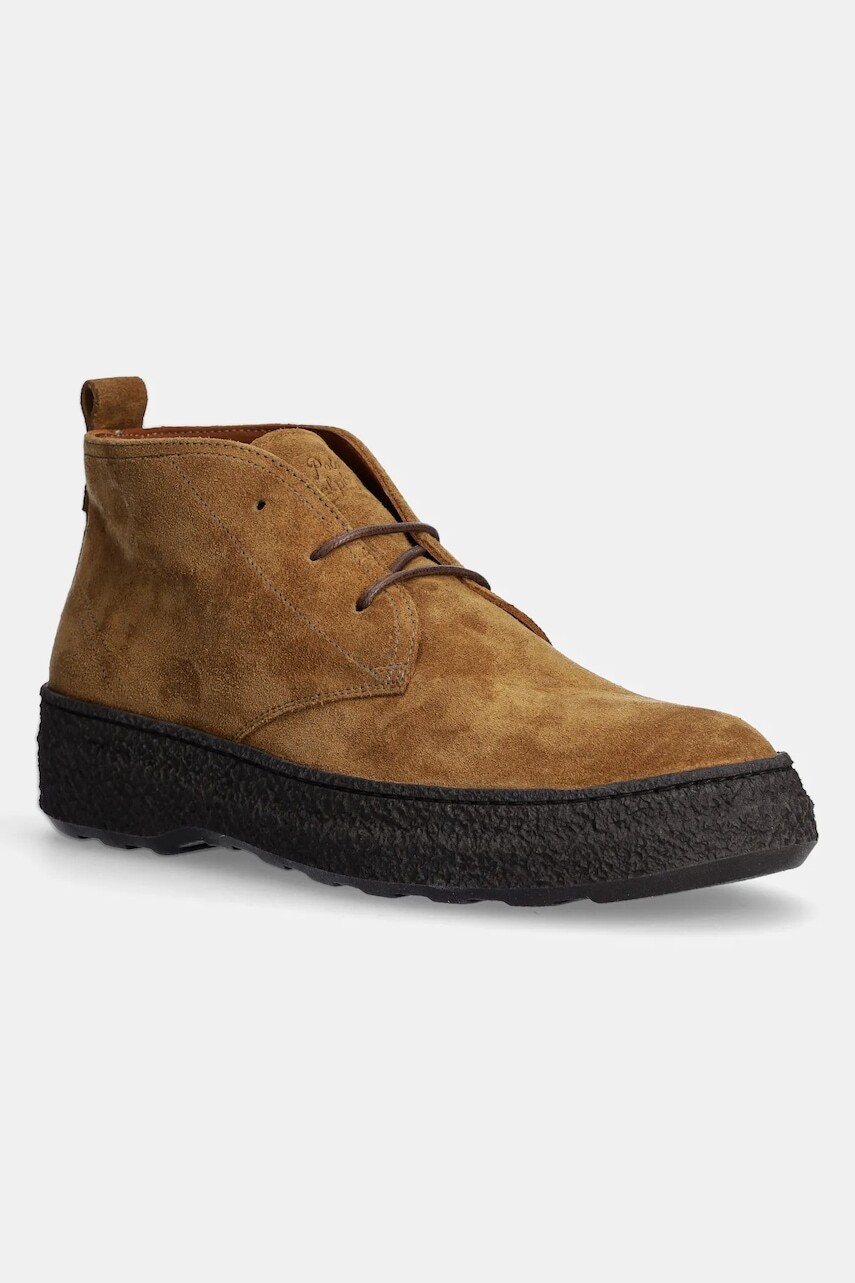 Semišové topánky Polo Ralph Lauren Aldis Chukka pánske, hnedá farba, 812958779001