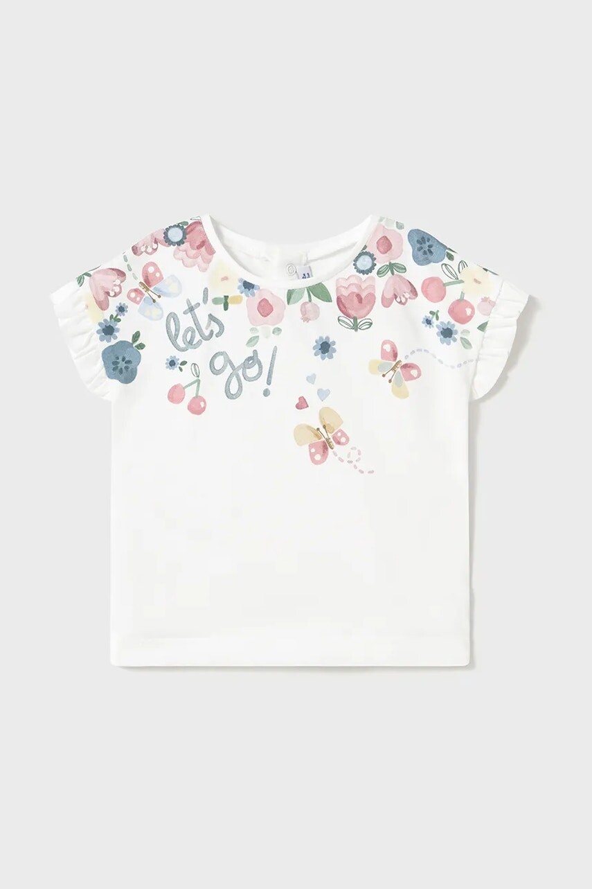 Detské tričko Mayoral biela farba, 1048