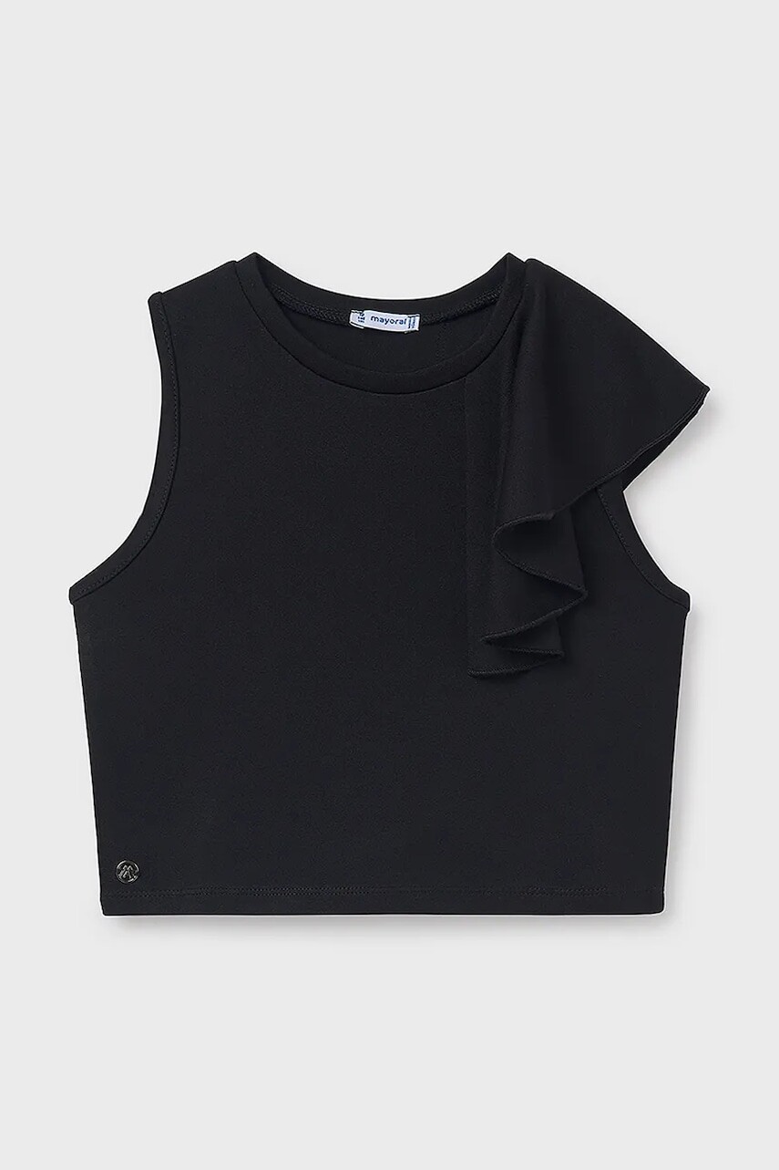 Detský top Mayoral čierna farba, 6034