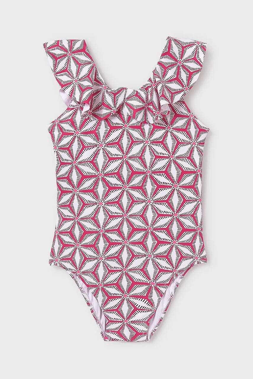 Jednodielne detské plavky Mayoral ružová farba, 6770