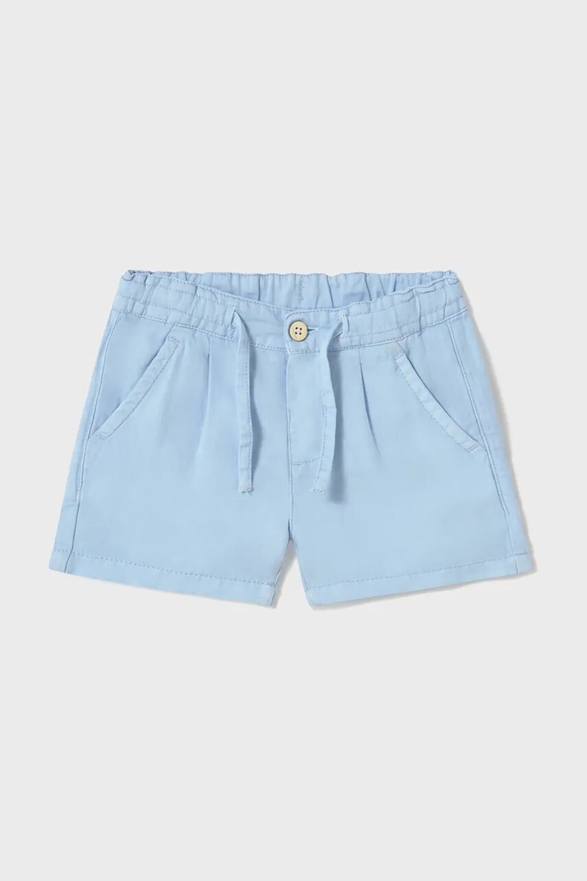 Detské šortky s ľanovou prímesou Mayoral nastaviteľný pás 1247