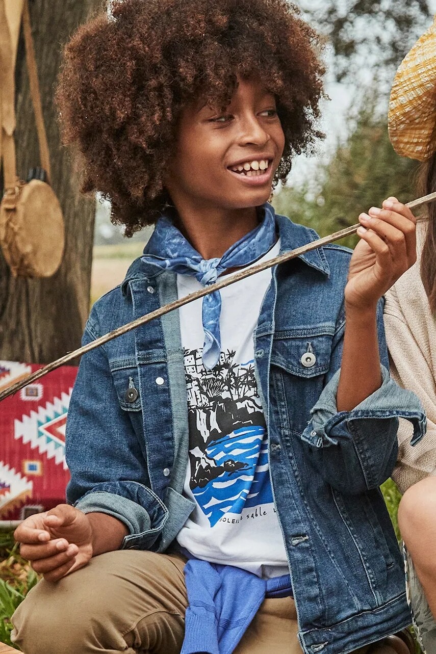 Detské bavlnené tričko Mayoral biela farba, s potlačou, 6006