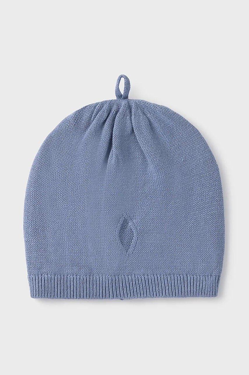 Detská bavlnená čiapočka Mayoral Newborn biela, z tenkej pleteniny, bavlnená, 9878