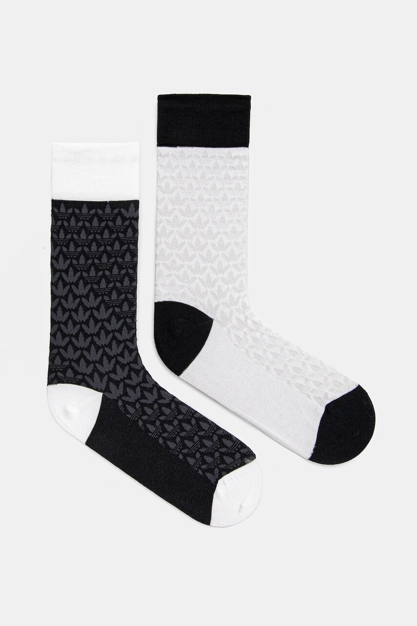 Ponožky adidas Originals 2-pak čierna farba, JC8631