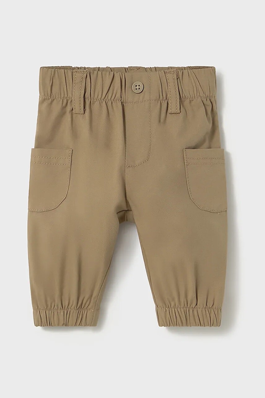 Nohavice pre bábätká Mayoral Newborn zelená farba, jednofarebné, 1563