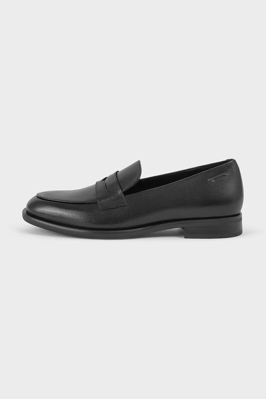 Kožené mokasíny Vagabond Shoemakers HEIDI dámske, čierna farba, na plochom podpätku, 5909-001-20