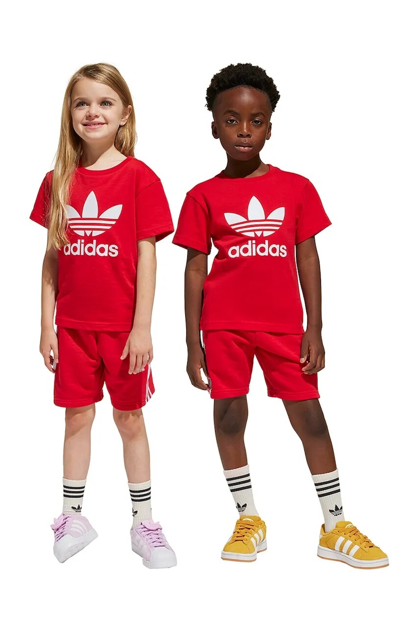 Detská súprava adidas Originals červená farba, JC9156