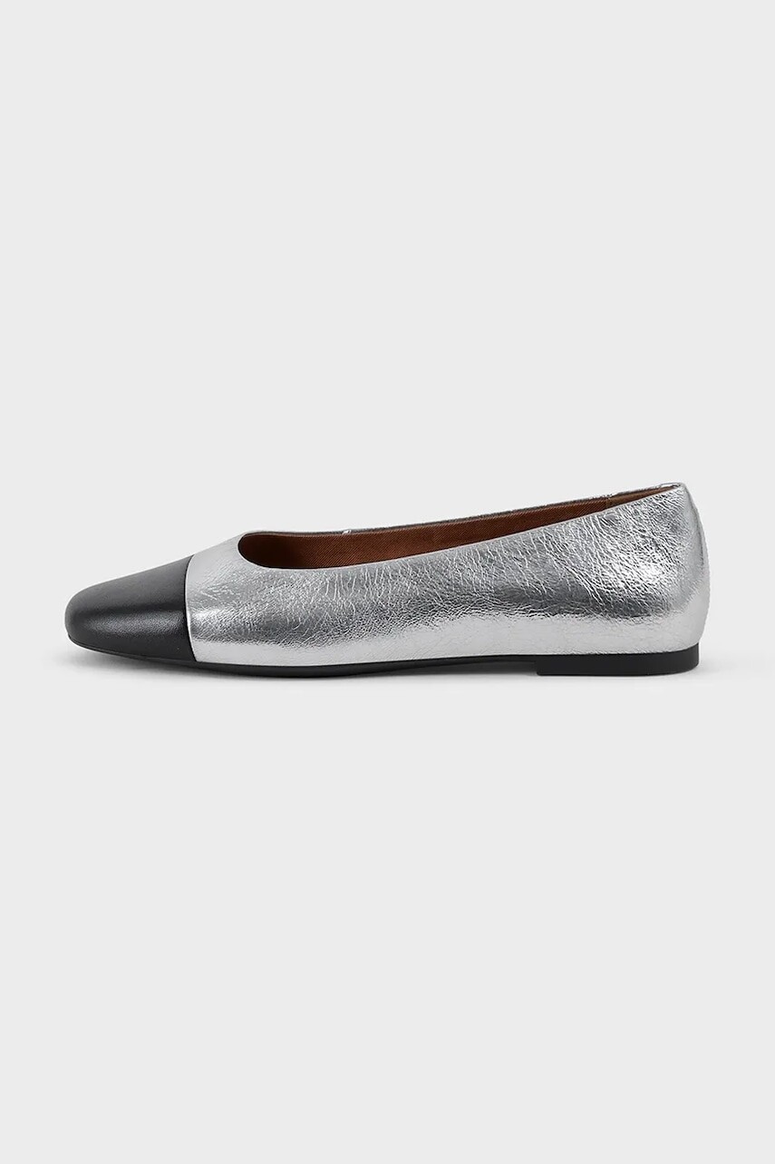 Kožené balerínky Vagabond Shoemakers JOLIN strieborná farba, 5508-619-72