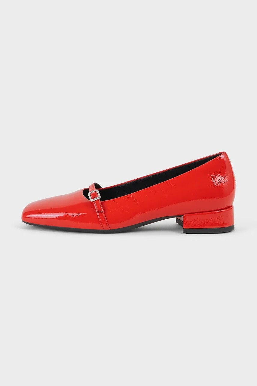 Kožené lodičky Vagabond Shoemakers DEBBI červená farba, na podpätku, 5818-160-76