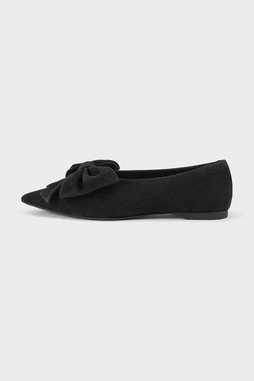 Semišové baleríny Vagabond Shoemakers HERMINE čierna farba, 5933-240-20