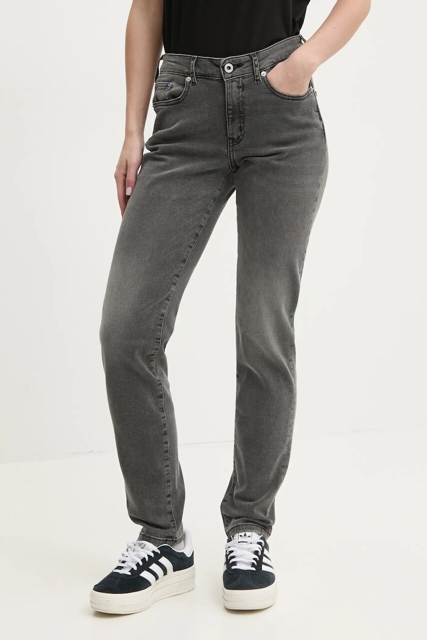 Rifle Karl Lagerfeld Jeans dámske, šedá farba, A1W10109