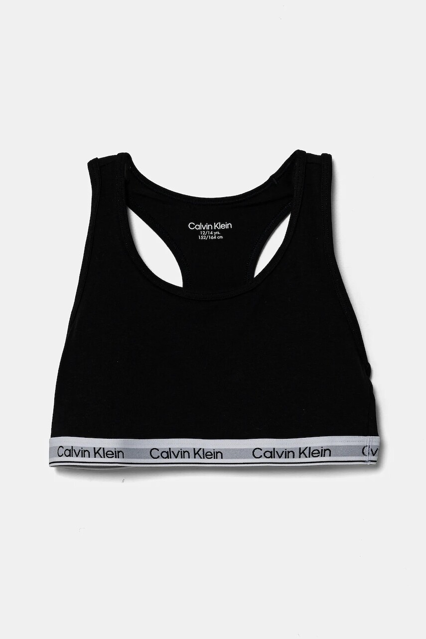 Detská podprsenka Calvin Klein Underwear 2-pak čierna farba, G80G800742