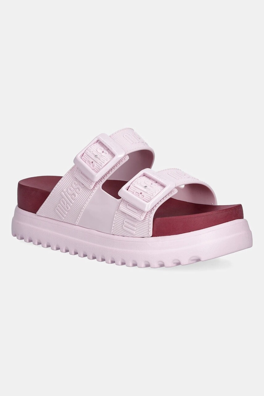 Šľapky Melissa COZY M LOVER PLATFORM AD dámske, ružová farba, na platforme, M.35977.BF907