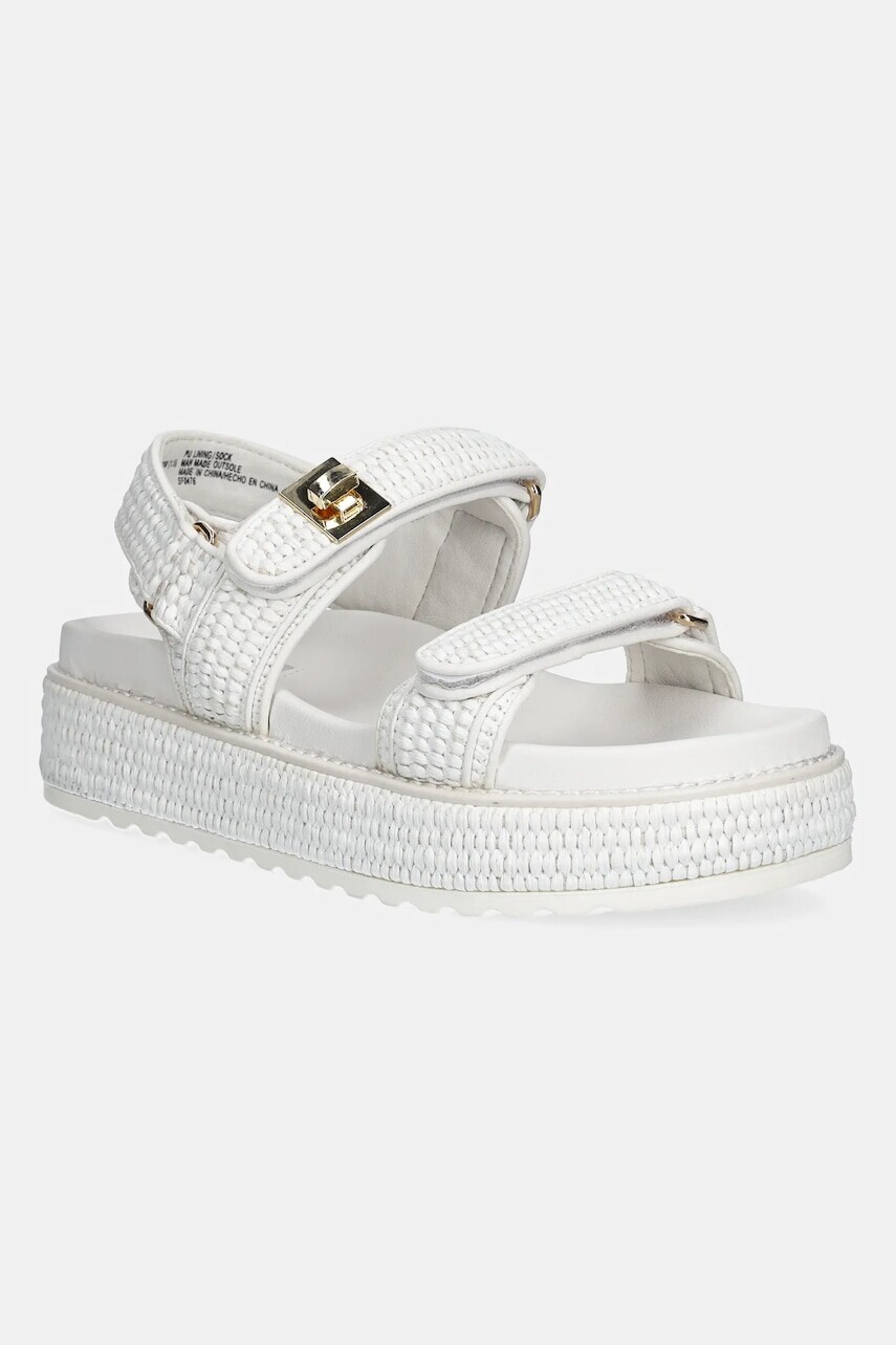 Sandále Steve Madden Bigmona dámske, biela farba, na platforme, SM11003034