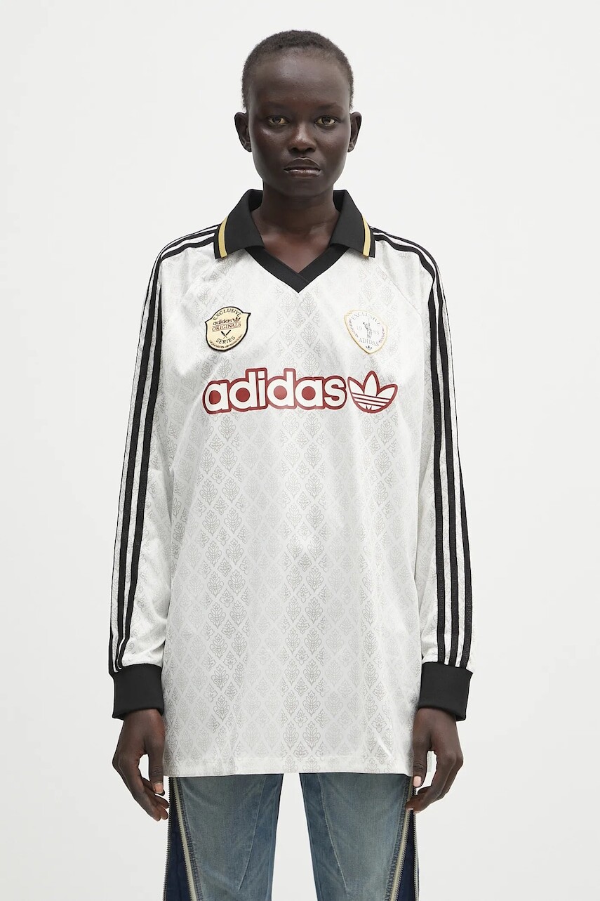 Tričko s dlhým rukávom adidas Originals Retro béžová farba, KA4381