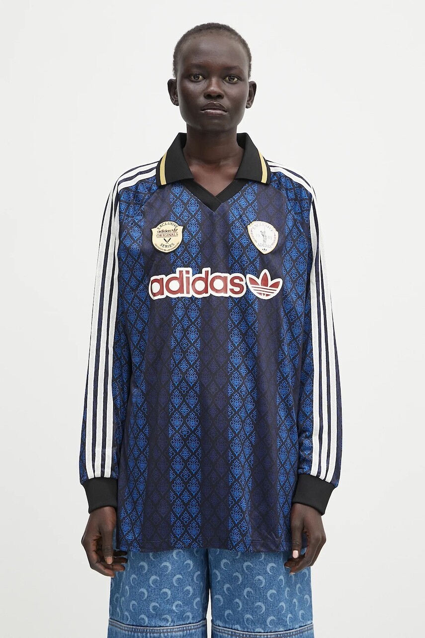 Tričko s dlhým rukávom adidas Originals Retro čierna farba, KA4383