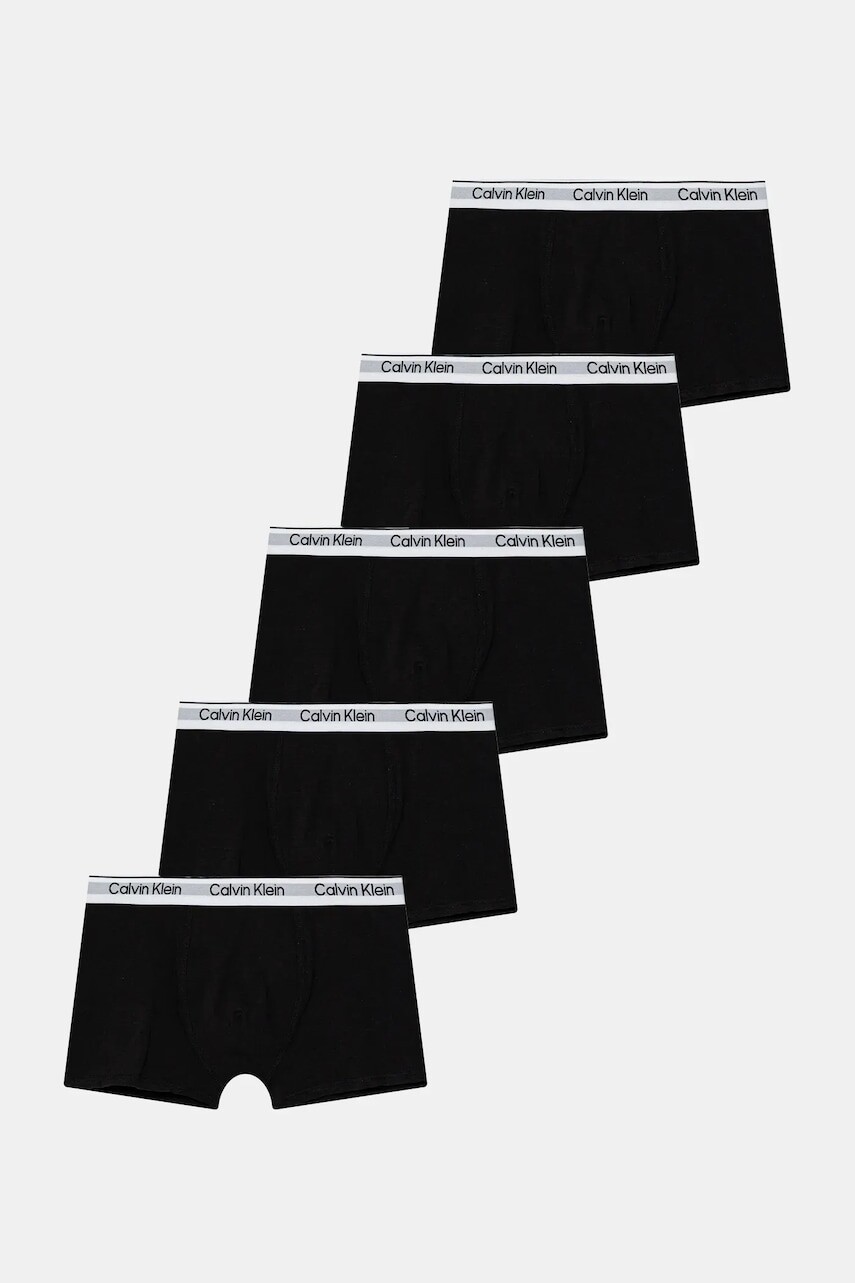 Detské boxerky Calvin Klein Underwear 5-pak čierna farba, B70B700511