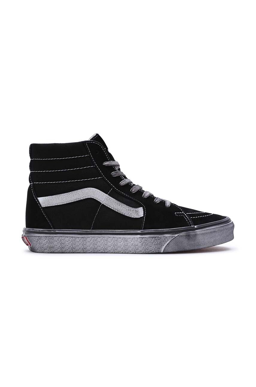Tenisky Vans SK8-HI Stressed čierna farba, VN0007NSMCG1