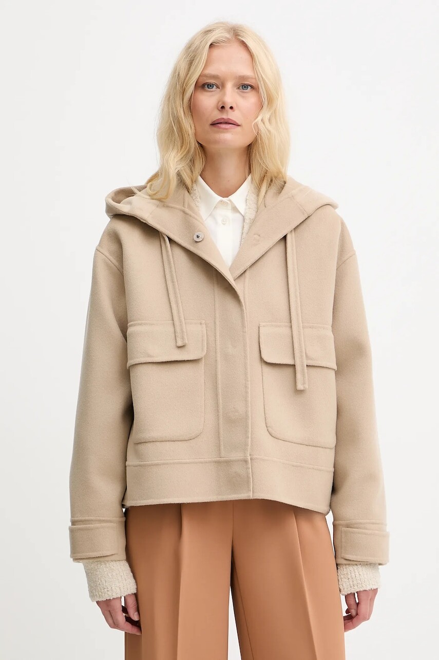 Kabát Weekend Max Mara GARY zelená farba, 2525086041600