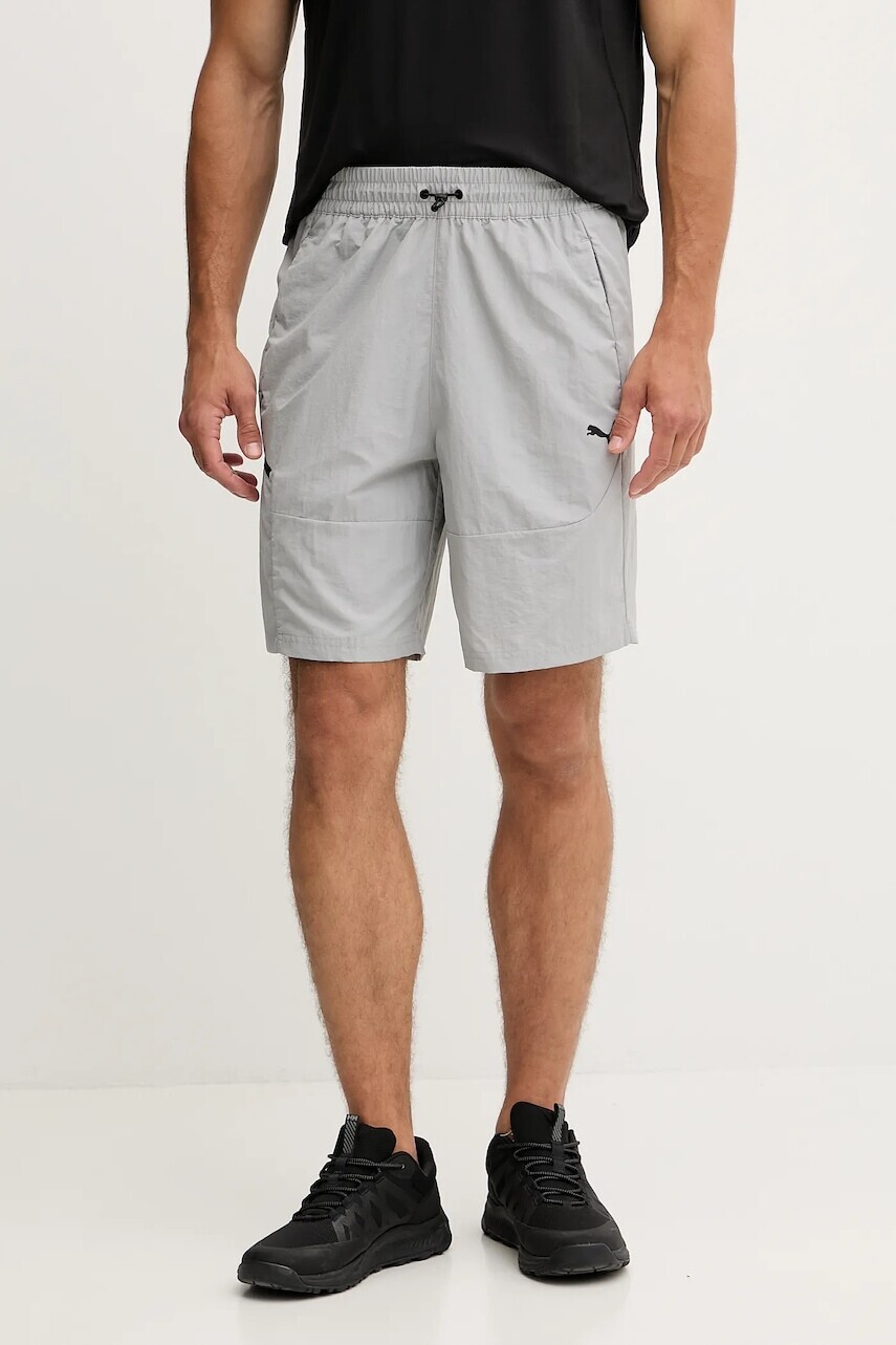 Tréningové šortky Puma PUMATECH šedá farba, 688047