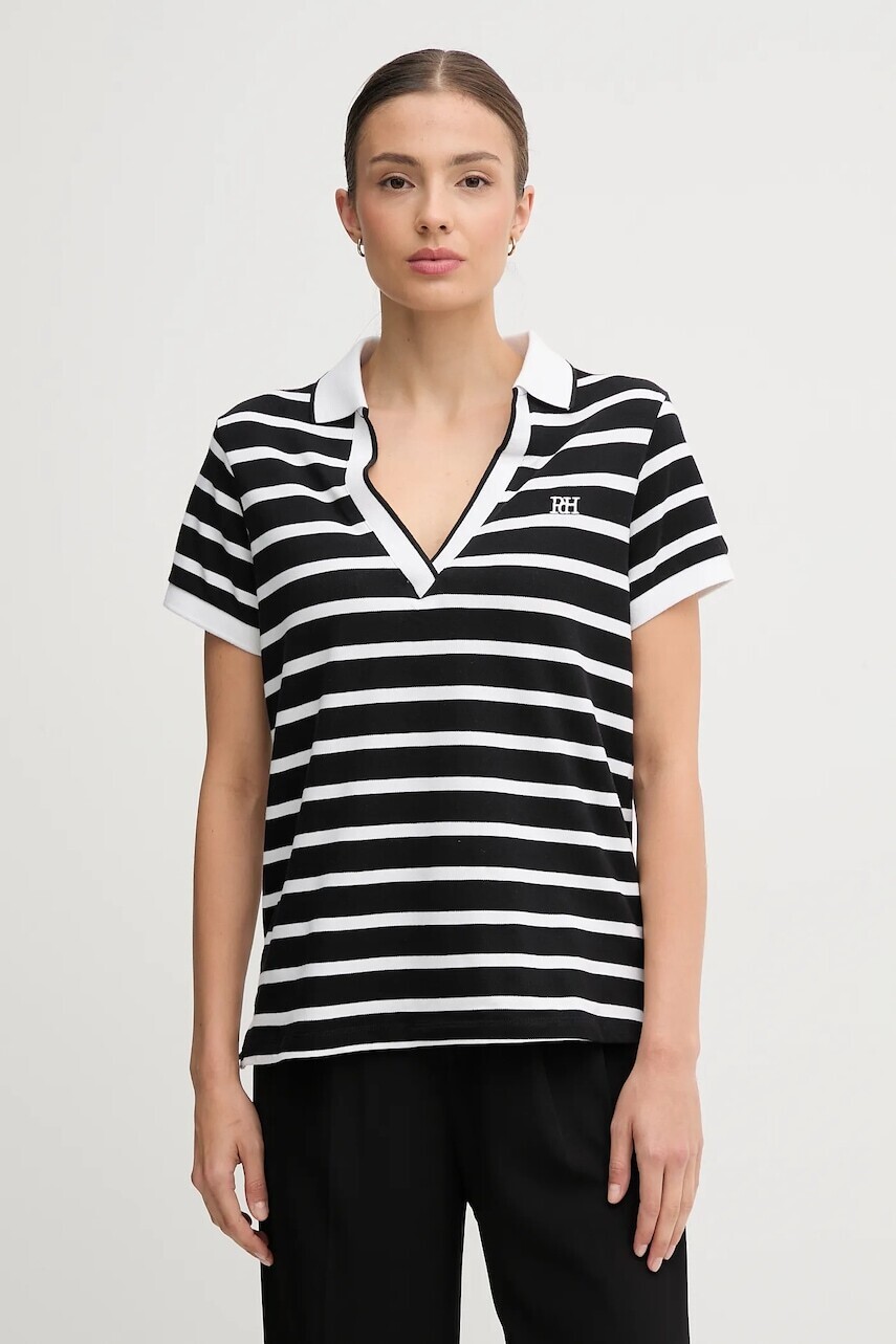 Polo tričko Pedro del Hierro dámske, čierna farba, 4532381