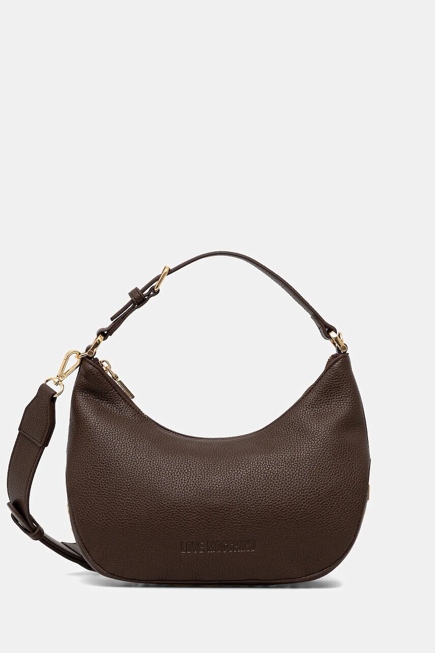 Kabelka Love Moschino hnedá farba, JC4018PP1NLT0301
