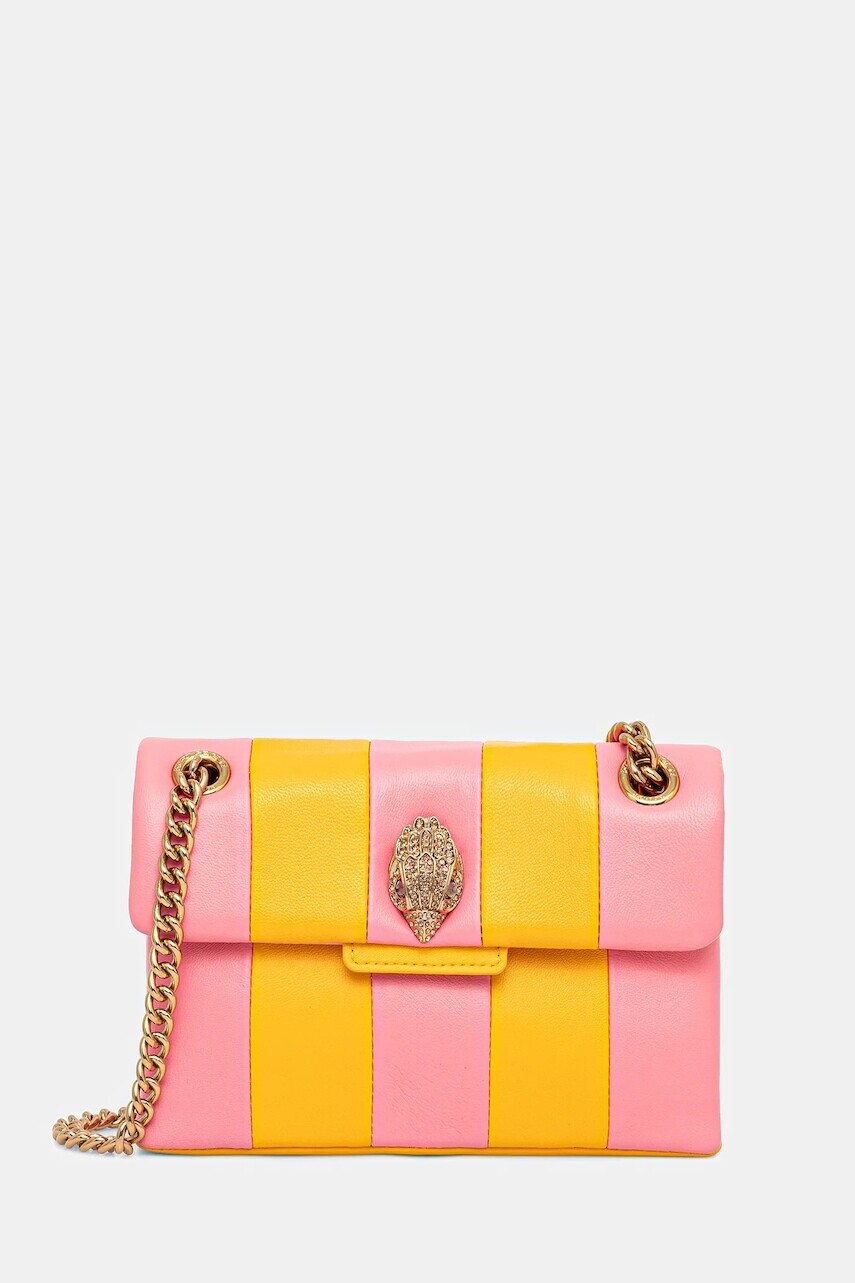 Kožená kabelka Kurt Geiger London KENSINGTON ružová farba, 3582257109