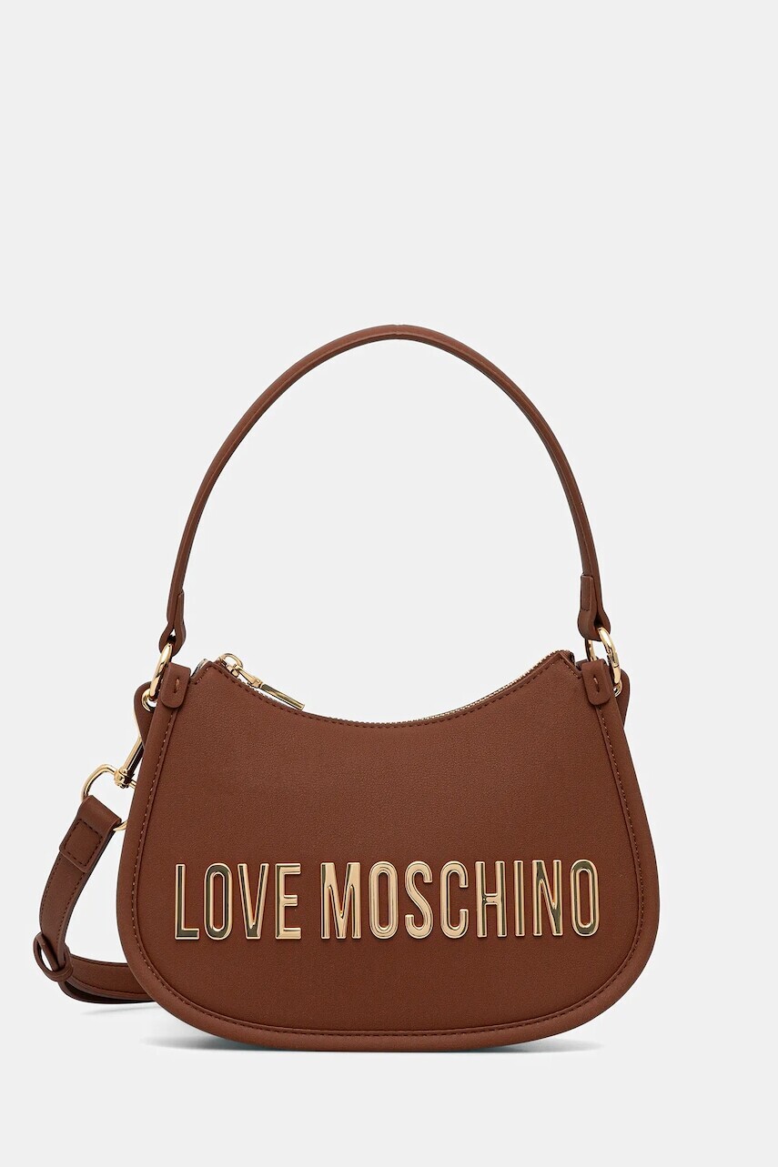 Kabelka Love Moschino hnedá farba, JC4027PP1NKD0312