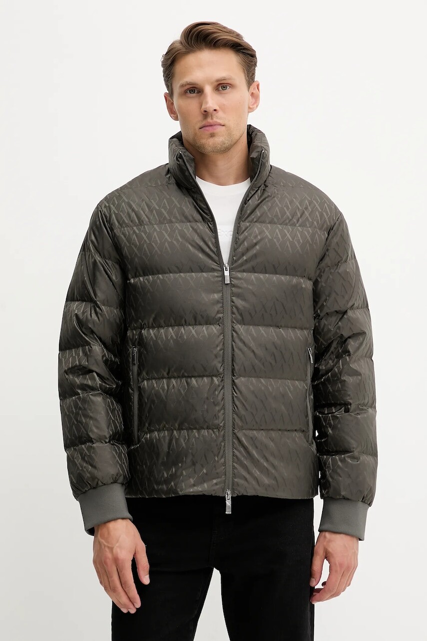 Páperová bunda Armani Exchange zelená farba, zimná, XM001580 AF16628
