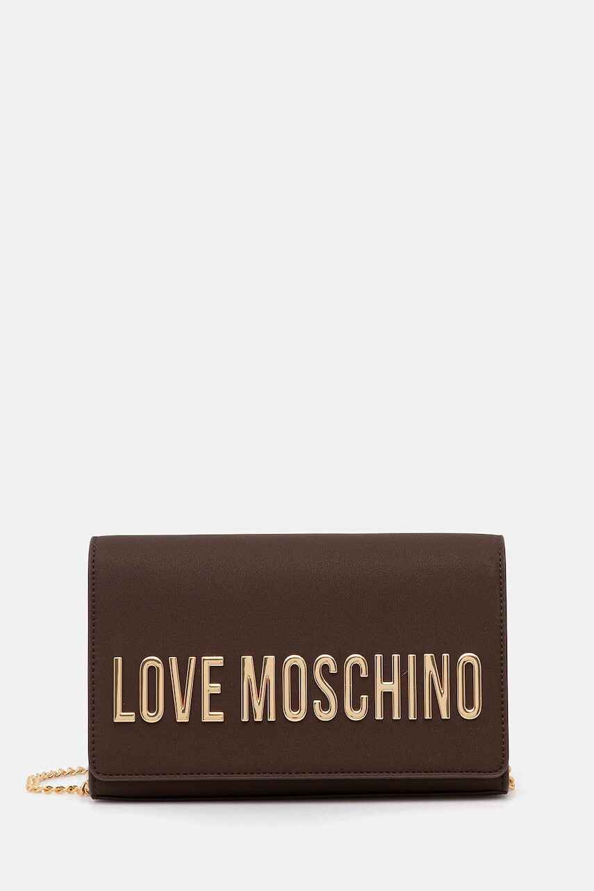 Kabelka Love Moschino hnedá farba, JC4103PP1NKD0301