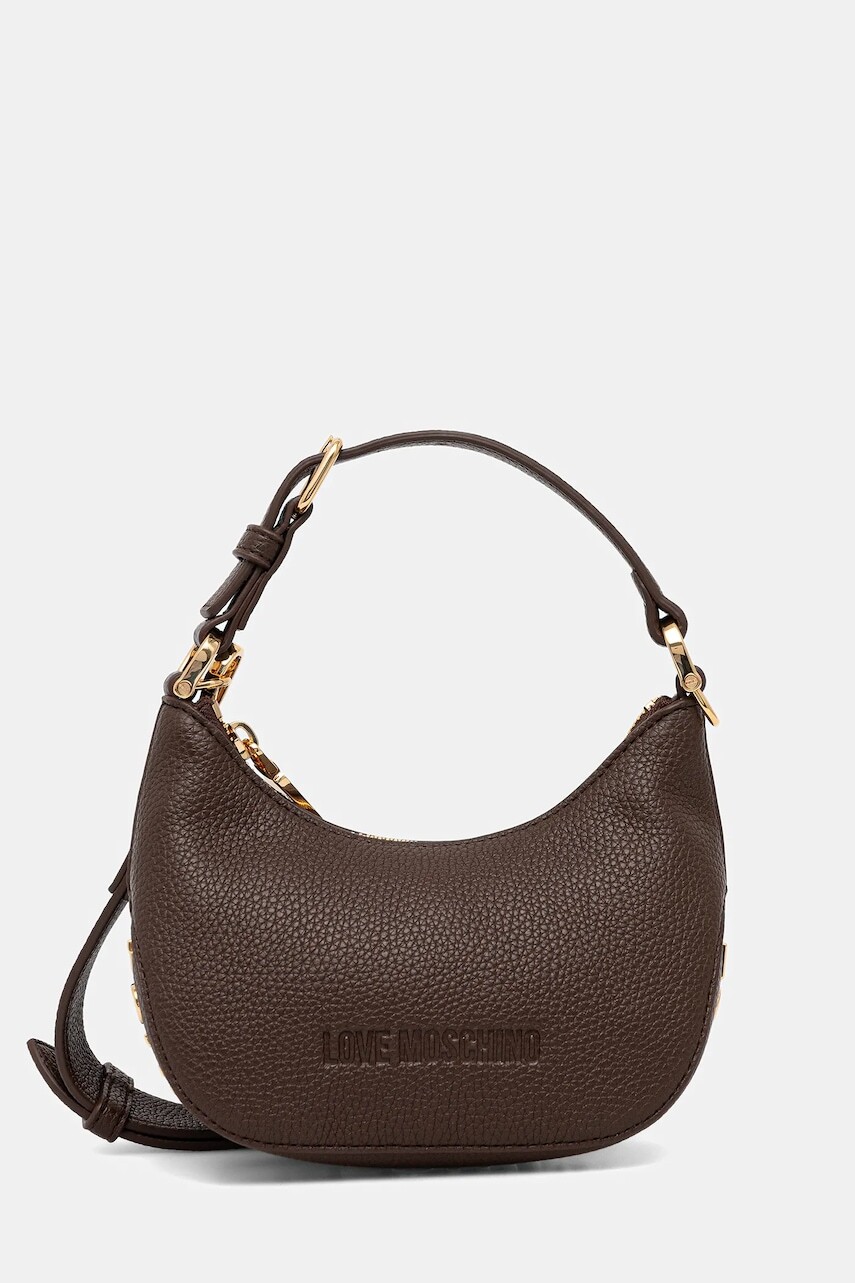 Kabelka Love Moschino hnedá farba, JC4019PP1NLT0301