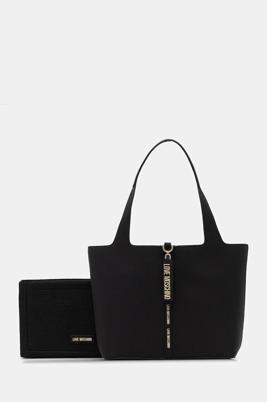 Kabelka Love Moschino čierna farba, JC4175PP1NLV0000