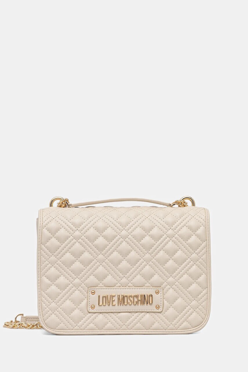 Kabelka Love Moschino béžová farba, JC4000PP1NLA0110
