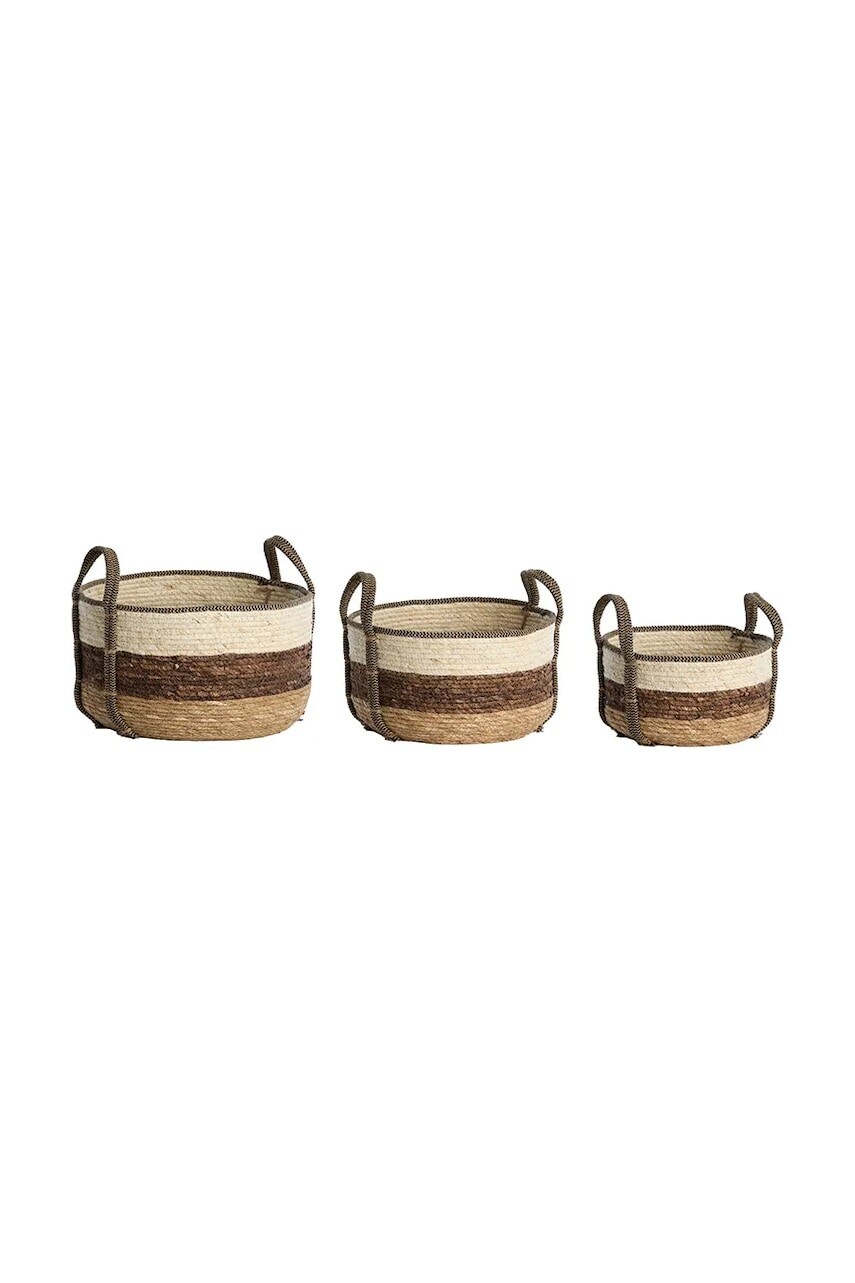 Sada úložných košíkov Light & Living Kinsale 33 x 23 cm béžová farba