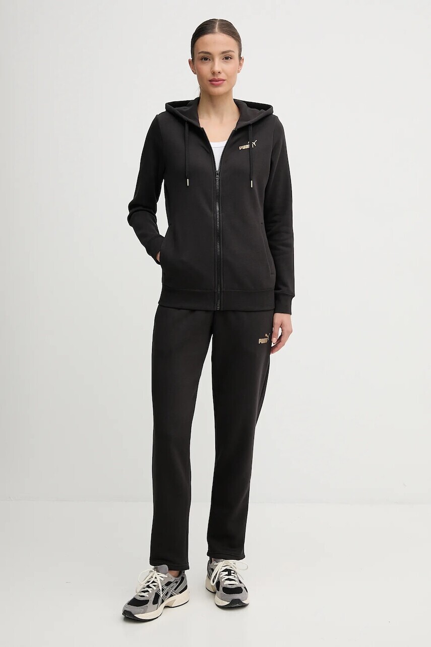 Tepláková súprava Puma čierna farba, 688161