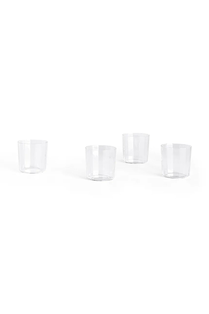 Sada pohárov HAY Angle 230 ml 4-pak priehľadná farba
