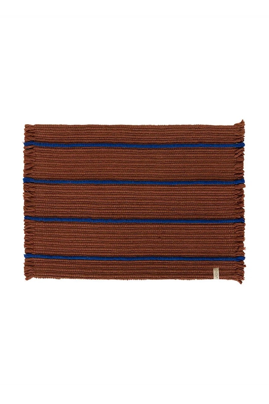 Rohožka OYOY Putki 76 x 52 cm hnedá farba