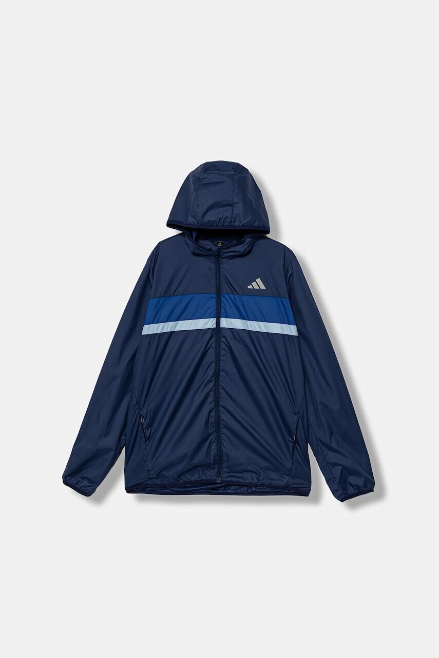 Detská bunda adidas modrá farba, JL7396