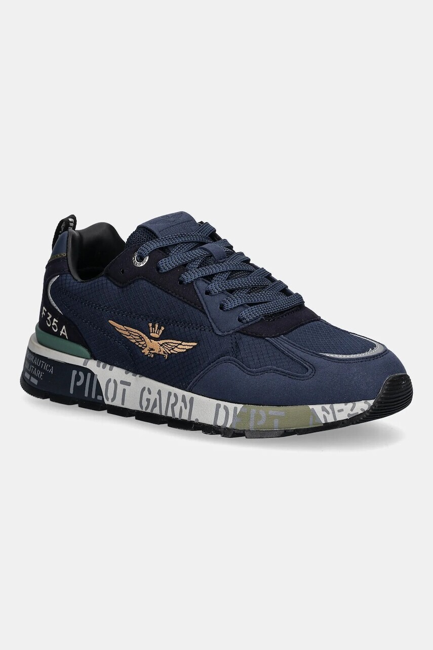 Tenisky Aeronautica Militare SNEAKERS tmavomodrá farba, 252SC0276UCT04249