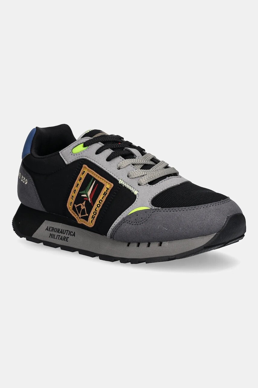 Tenisky Aeronautica Militare SNEAKERS čierna farba, 252SC0292UCT03331